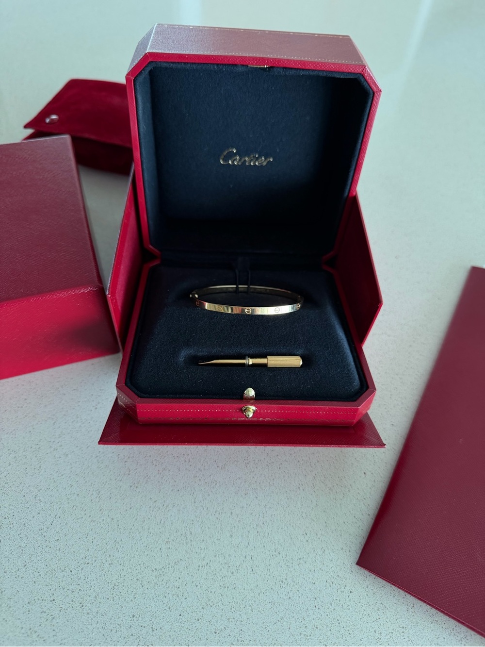 Cartier Love Bracelet, Small Size Gold Bracelet Like New - Picture 6 of 8